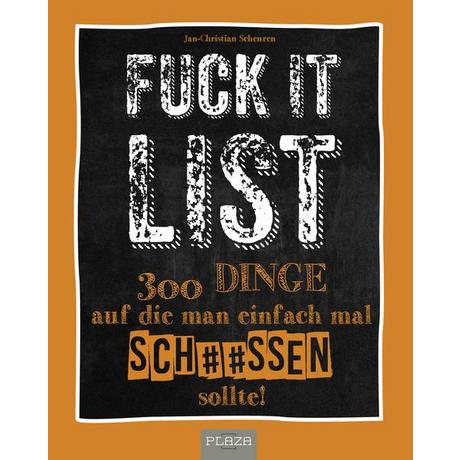 Die Fuck It List Scheuren Libro a schede 