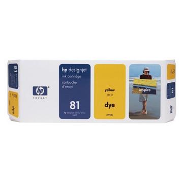 HP Tintenpatrone 81 yellow C4933A DesignJet 5000/5000PS 680ml