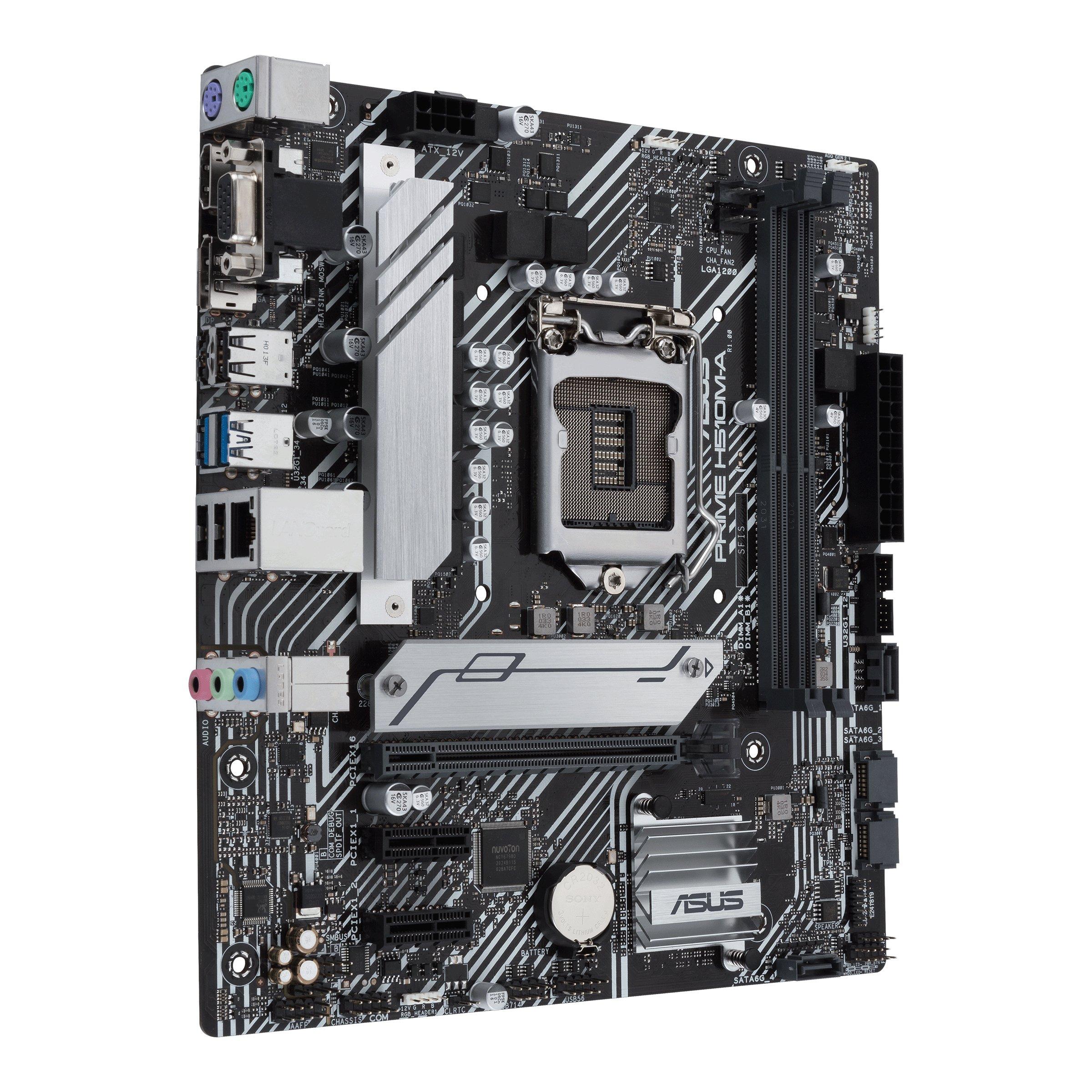 ASUS  PRIME H510M-A Intel H510 LGA 1200 (Socket H5) micro ATX 