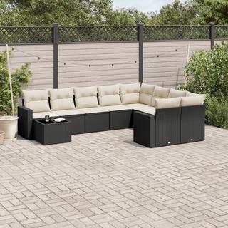 VidaXL set divano da giardino Polirattan  