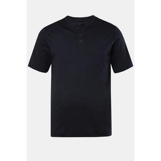 JP1880  T-shirt Henley à manches courtes. Col rond et patte de boutonnage - jusqu'au 8 XL 