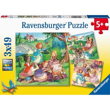 Puzzle Kleine Prinzessinnen (3x49)