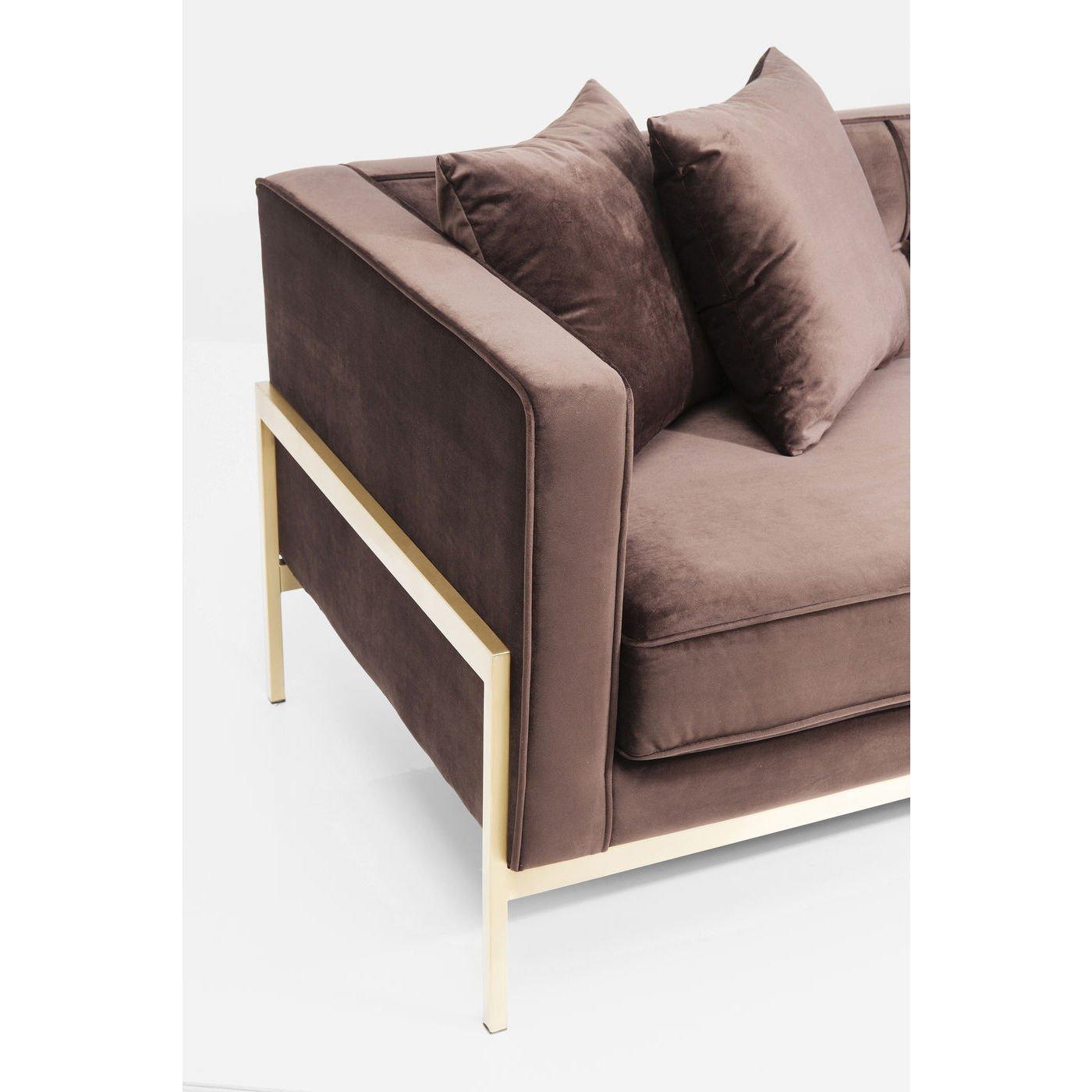 KARE Design Sofa Loft Braun 3-Sitzer  