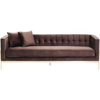 KARE Design Sofa Loft Braun 3-Sitzer  