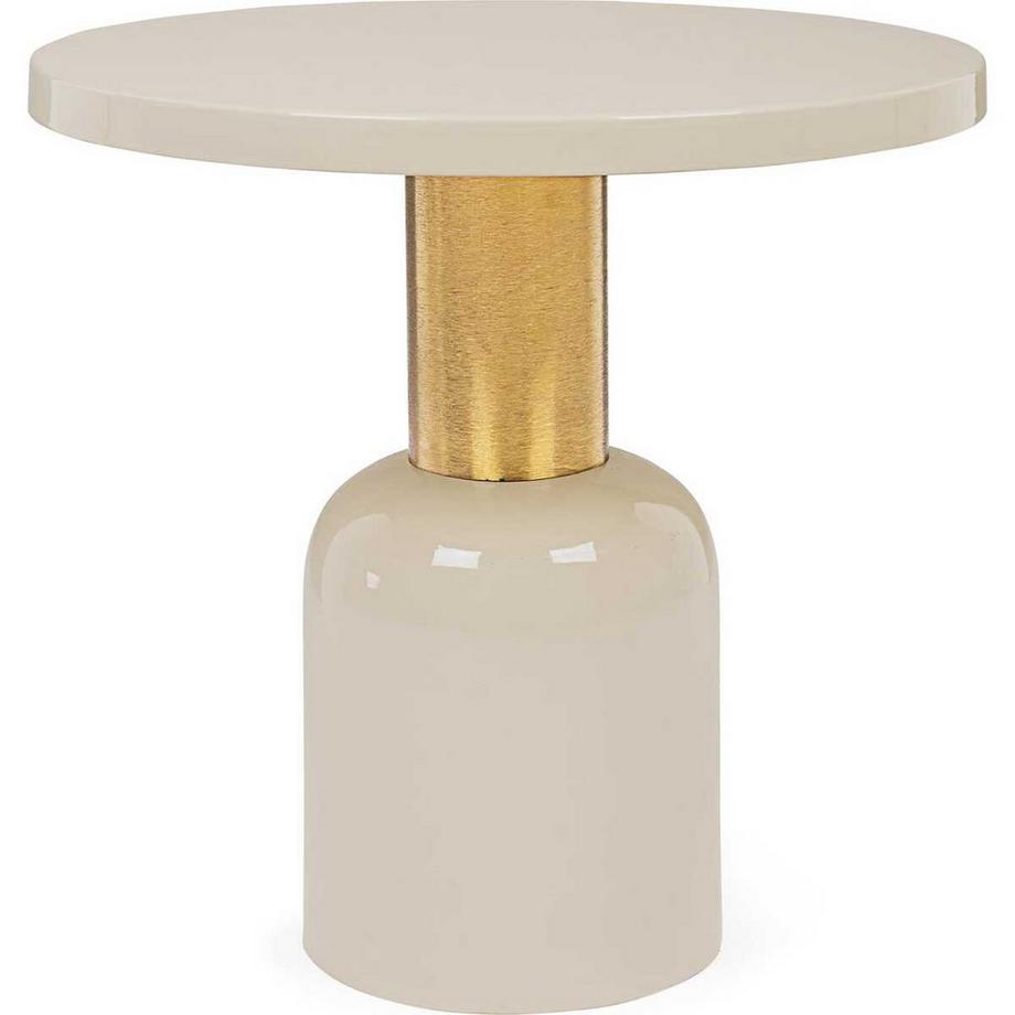 mutoni Table à couverts Nalima crème ronde 51  