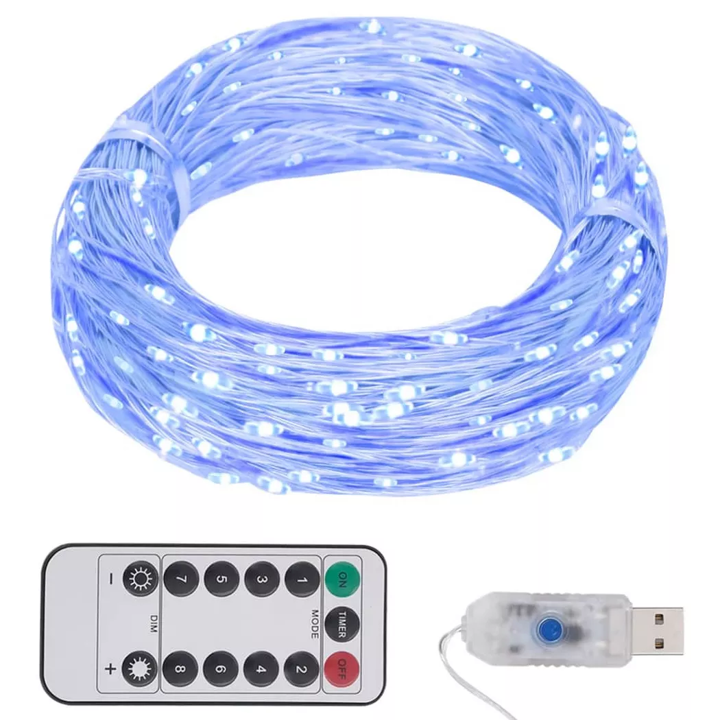 Guirlande led avec 150 led Bleu 15 m Vidaxl