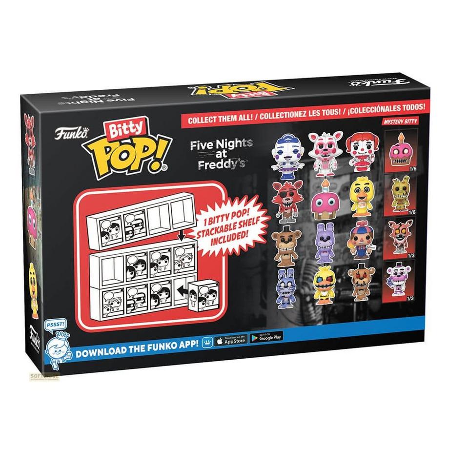 Funko  Blister 4 figurines Bitty POP Five Nights at Freddys Freddy 