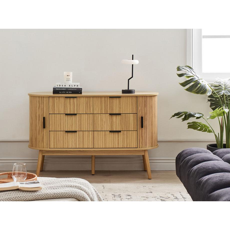 Beliani Kommode mit 6 Schubladen aus MDF-Platte  SELAH  