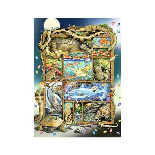 Ravensburger  Puzzle Reptilien im Regal (200XXL) 