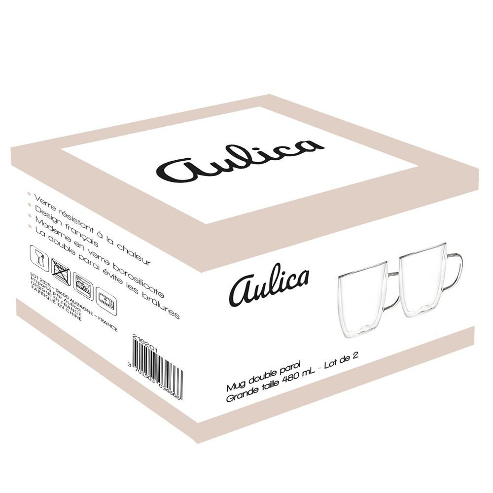 Aulica DOPPELWANDIGE BECHER GROSS 480ML - 2ER-PACK  