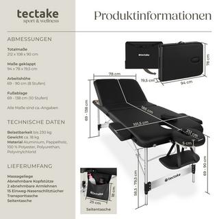 Tectake Table de massage pliable KO TAO  