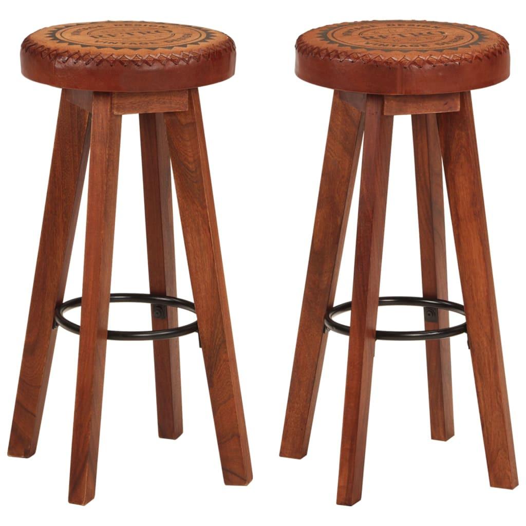 VidaXL Tabouret de bar bois d'acacia  