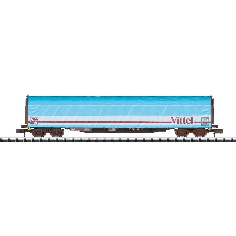 MiniTrix  N 3er-Set Schiebeplanenwagen Mineralwassertransport 