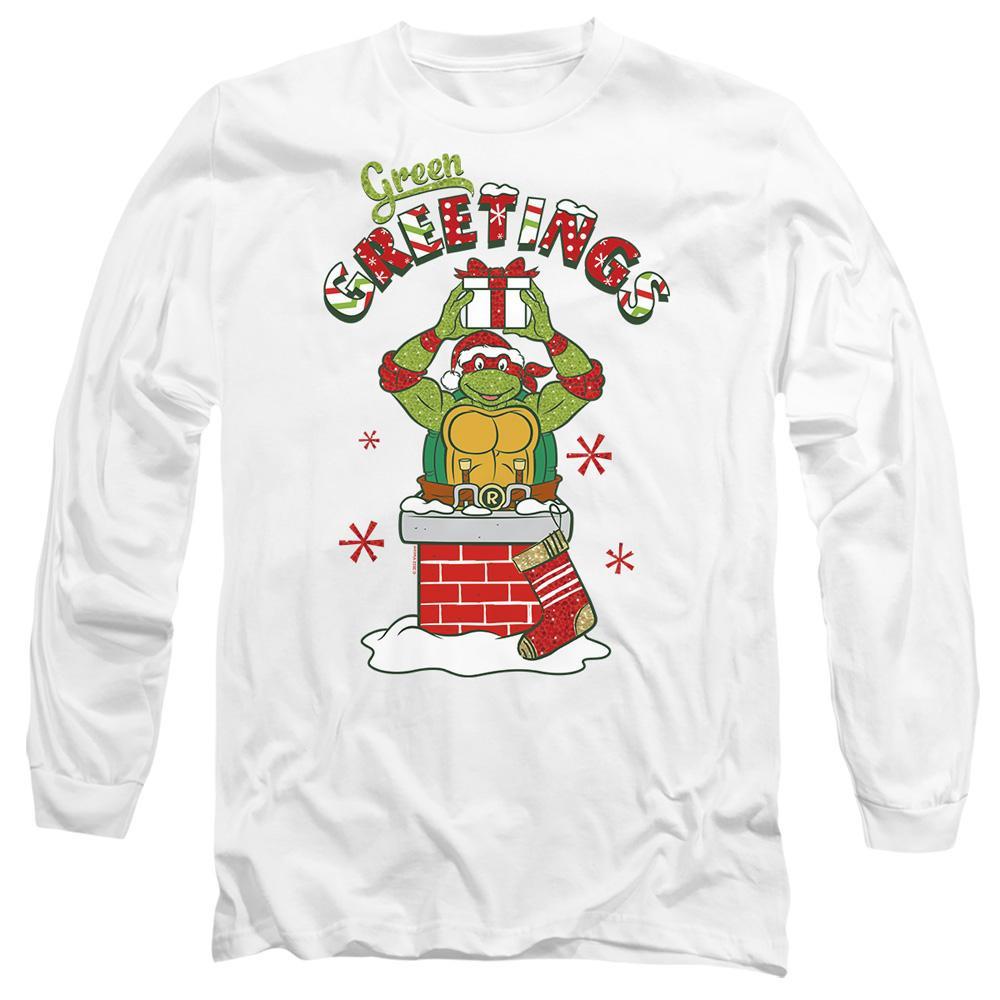 TEENAGE MUTANT NINJA TURTLE Green Greetings T-Shirt L | MANOR