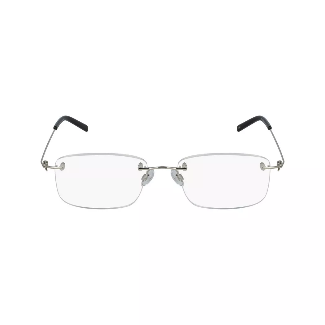 Invu - Lesebrille mit Etui, für Herren, Silber, Größe ONESIZE