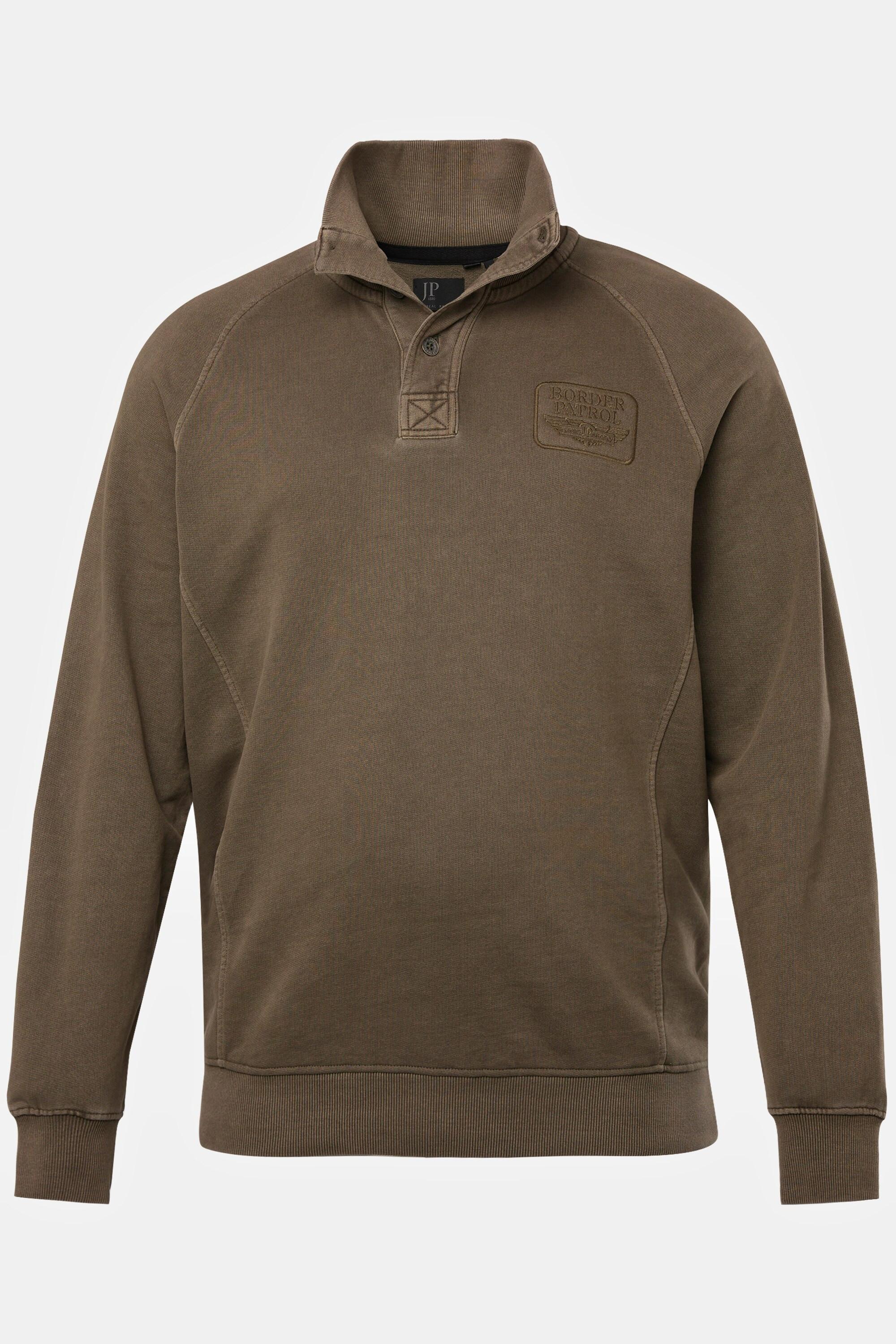 JP1880  Sweat camionneur à col montant zippé, jusqu'au 8 XL 