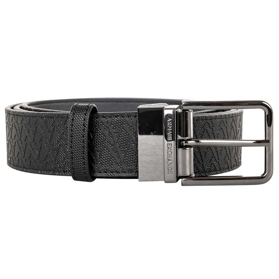 Armani Exchange Tongue Gürtel mit geprägtem Logomuster  