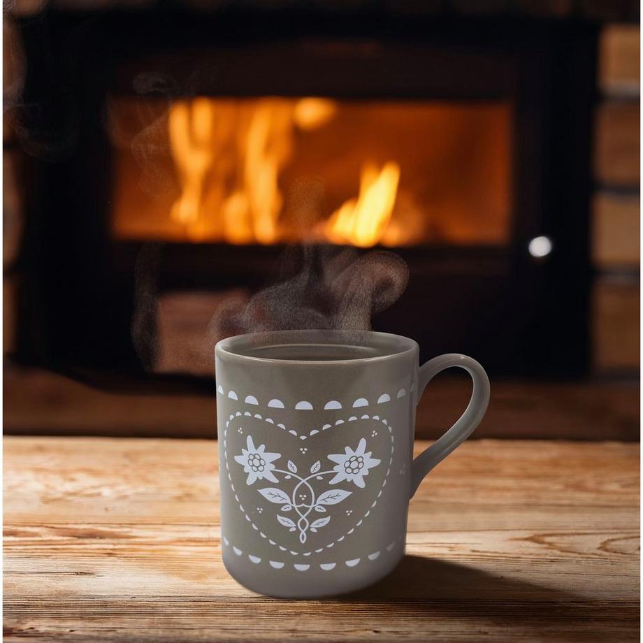 Heidi Cheese Line Folk Mug  