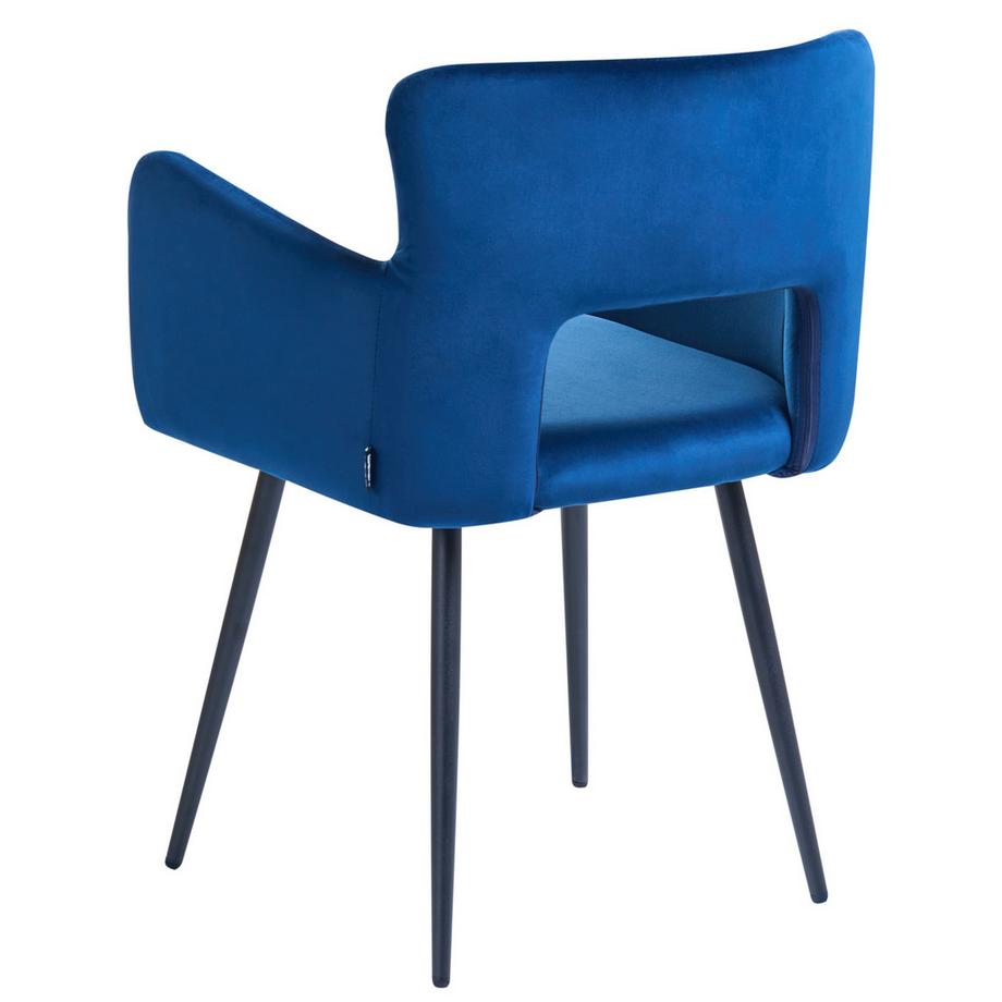 Beliani Esszimmerstuhl 2er Set aus Samtstoff  SANILAC  