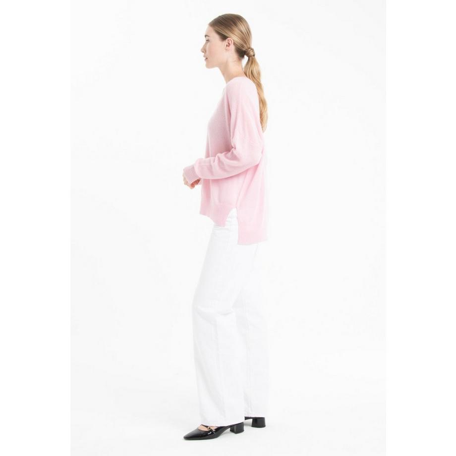 Studio Cashmere8 NAMI 23 Maglia scollo a V con riga colorata  