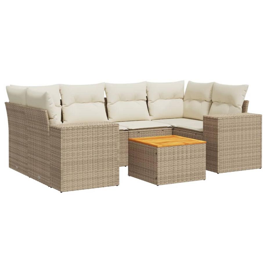 set divano da giardino Polirattan