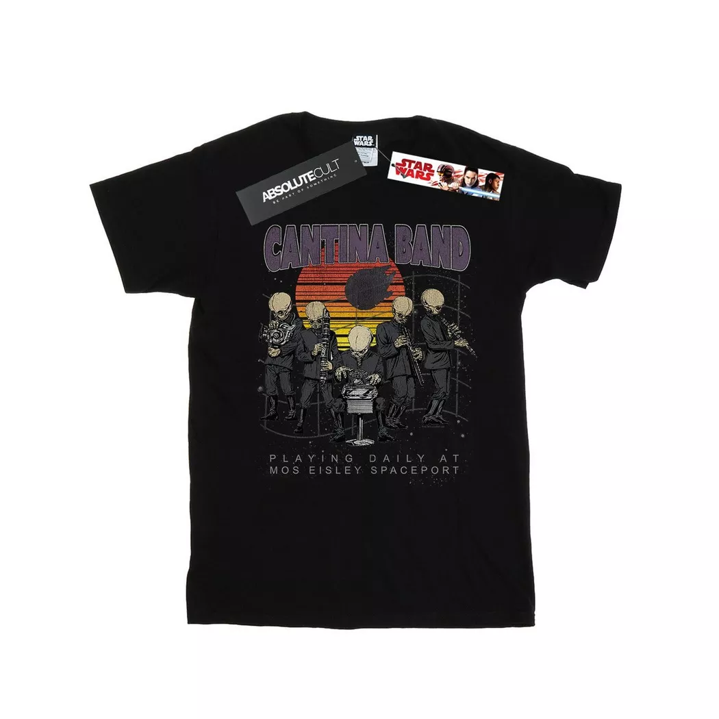 STAR WARS - Cantina Spaceport TShirt, für Damen, Schwarz, Größe S