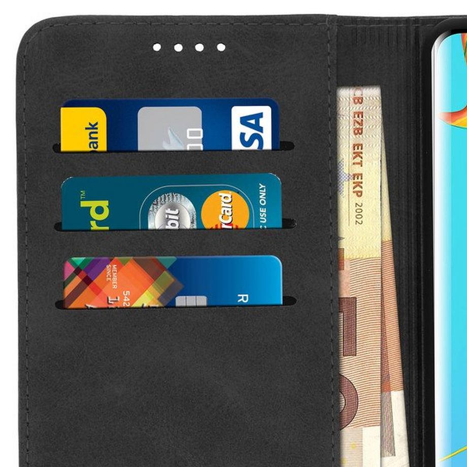 Avizar  Wallet Cover Huawei P30 Pro Schwarz 