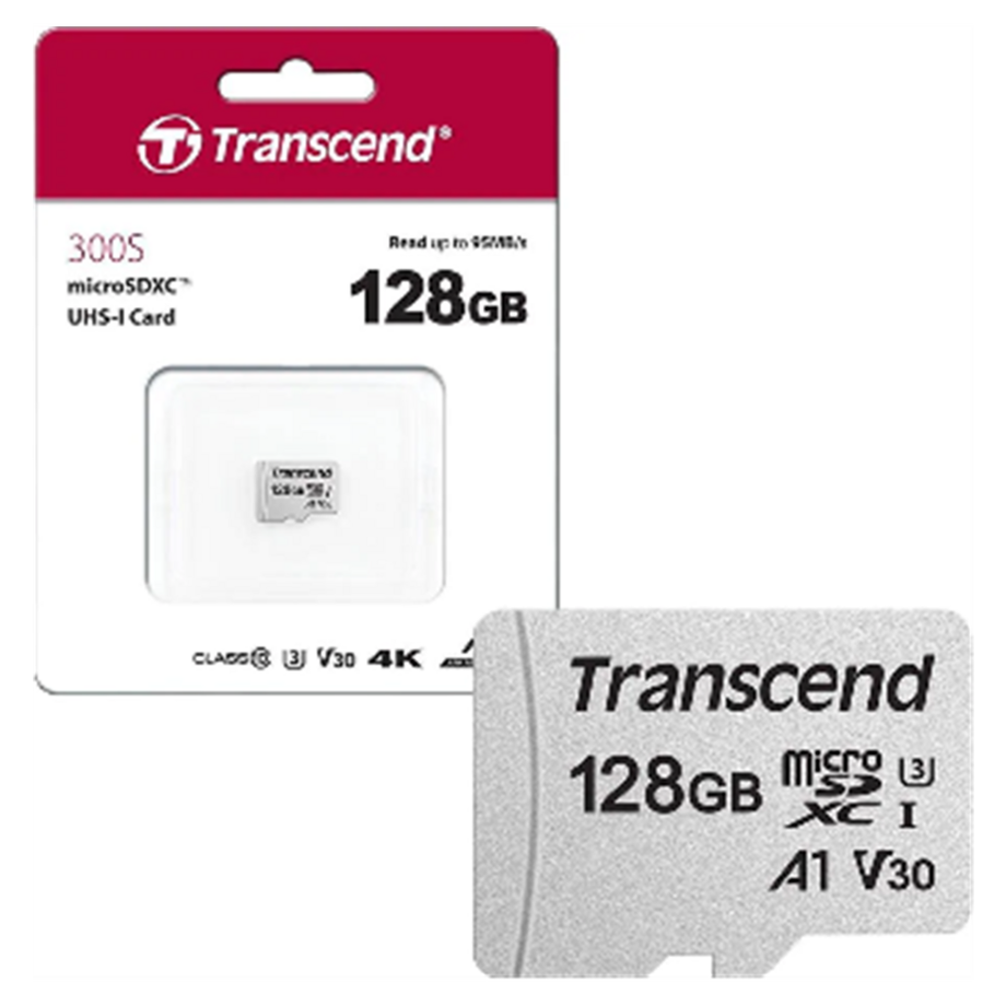 TS128GUSD300S (microSD, 128GB, U3, UHS-I)