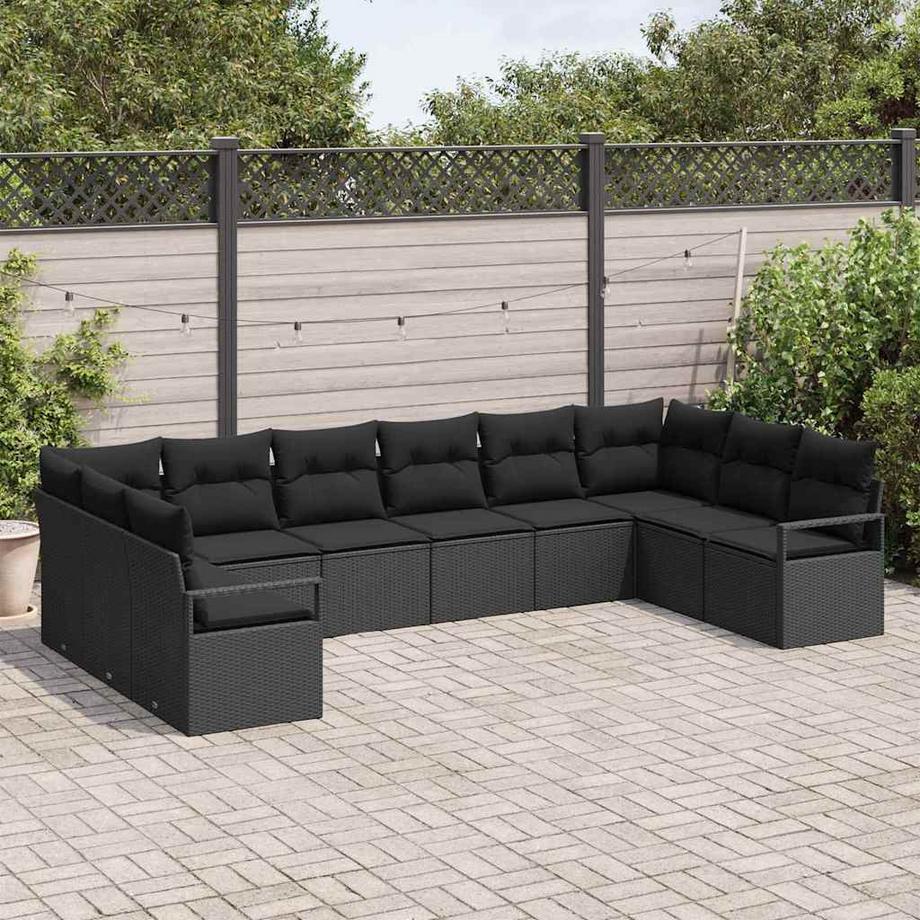 VidaXL Ensemble de meubles de jardin poly rattan  