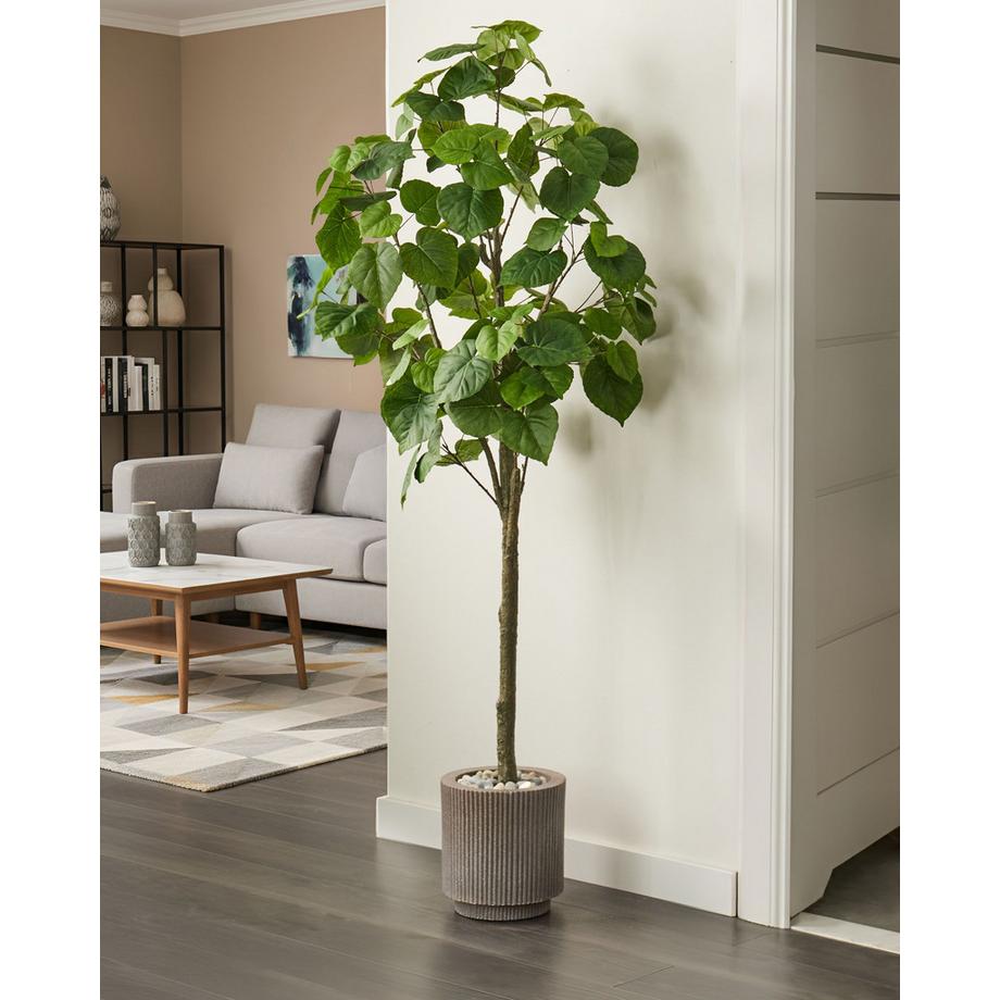 Beliani Plante artificielle en Matière synthétique Glamour FICUS TREE  