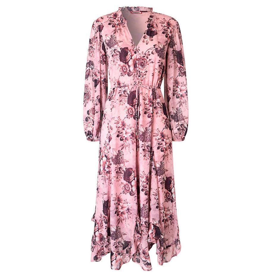 Joe Browns Robe Mi-Longue Fleurie à Ourlet à Volant  