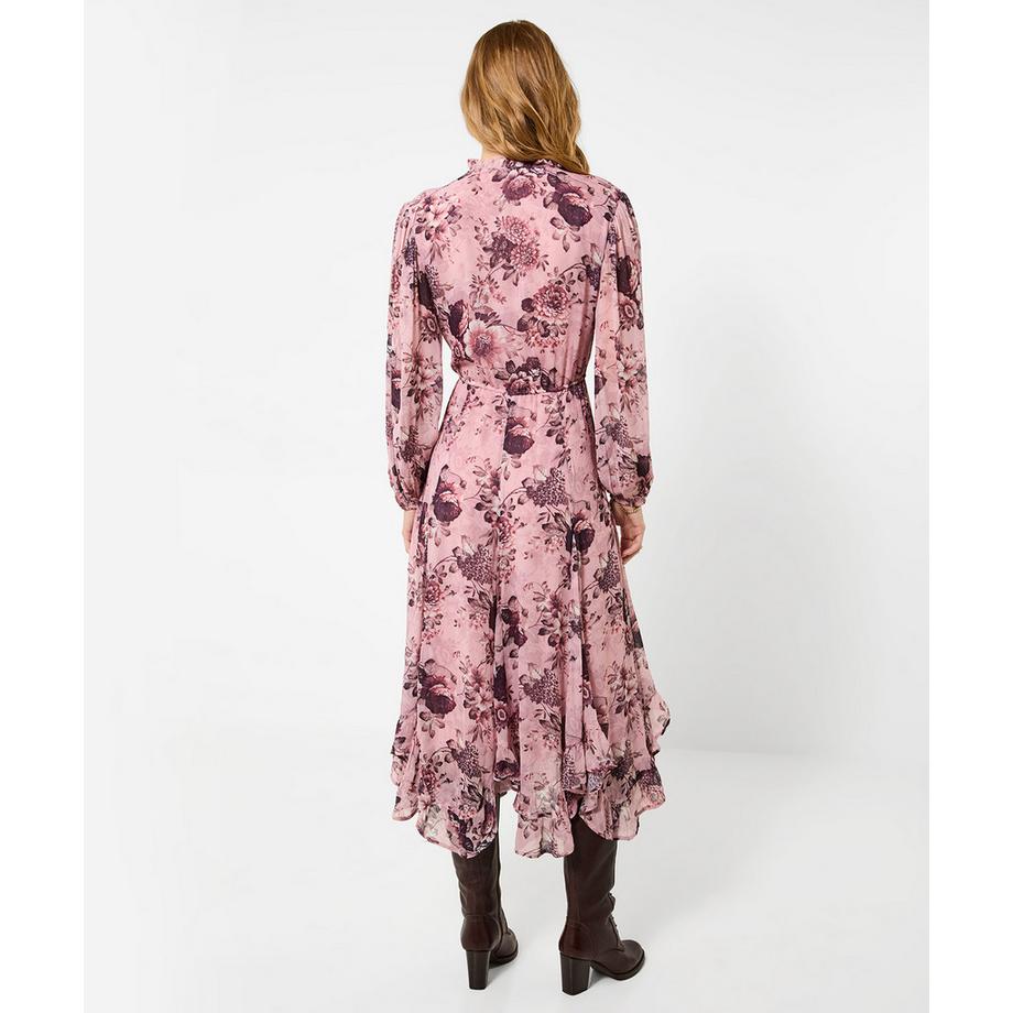 Joe Browns Robe Mi-Longue Fleurie à Ourlet à Volant  
