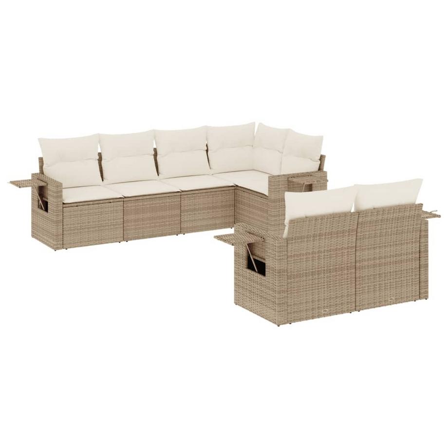 Ensemble de canapés de jardin rotin synthétique