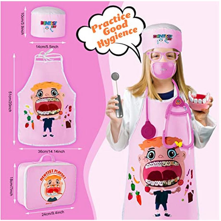 Activity-board  Arztkoffer für Kinder, Arztkoffer Kinder Holz Arztkoffer Spielzeug mit Stethoskop Kinder 