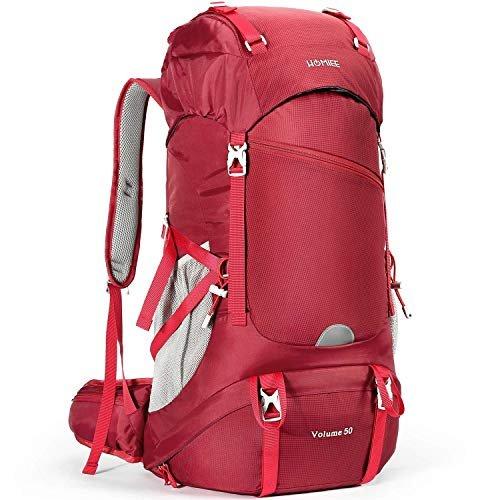 Only-bags.store  Sac à dos de randonnée 50 L, sac à dos de trekking étanche, sac à dos de voyage, sac à dos de randonnée en plein air avec housse de pluie, sac à dos de routard pour la randonnée, l'alpinisme, le camping, les sports de voyage 