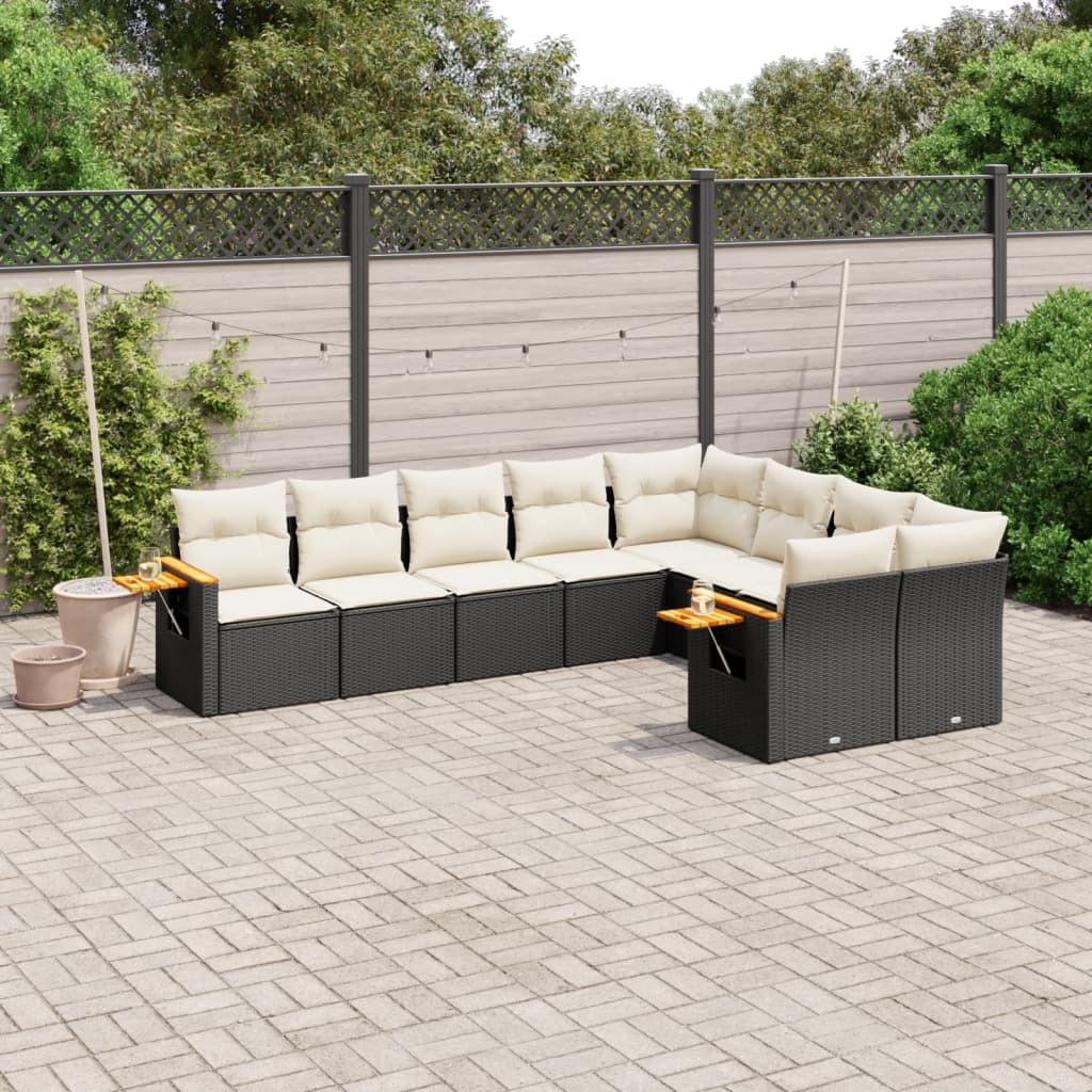 VidaXL set divano da giardino Polirattan  