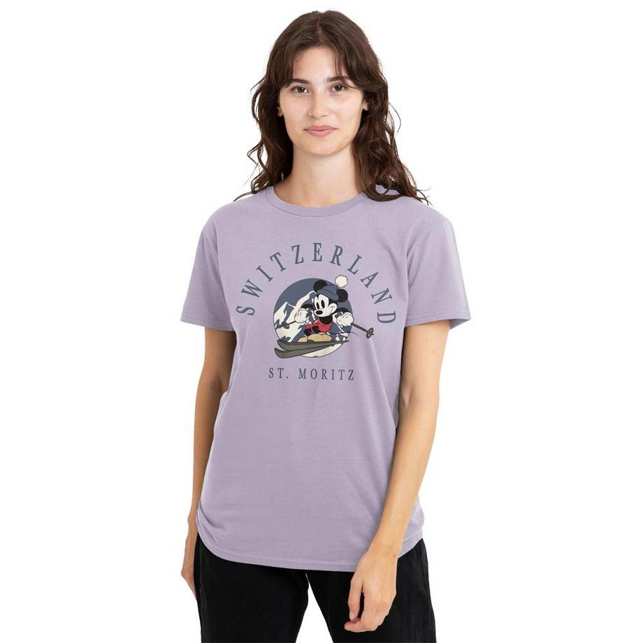 Disney Mickey Mouse Svizzera St Moritz T-Shirt  