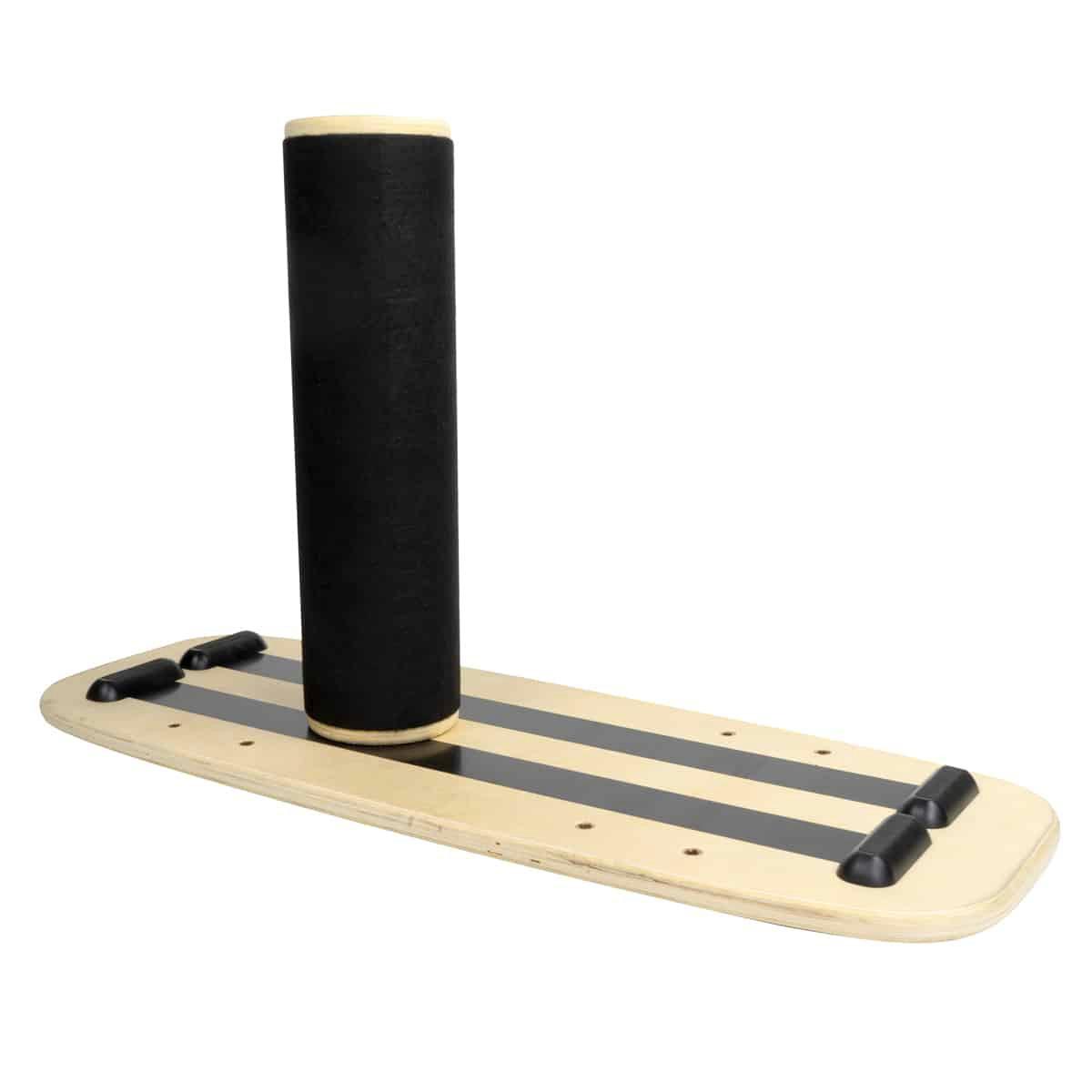 GladiatorFit  Balance board planche d’équilibre en bois avec rouleau 