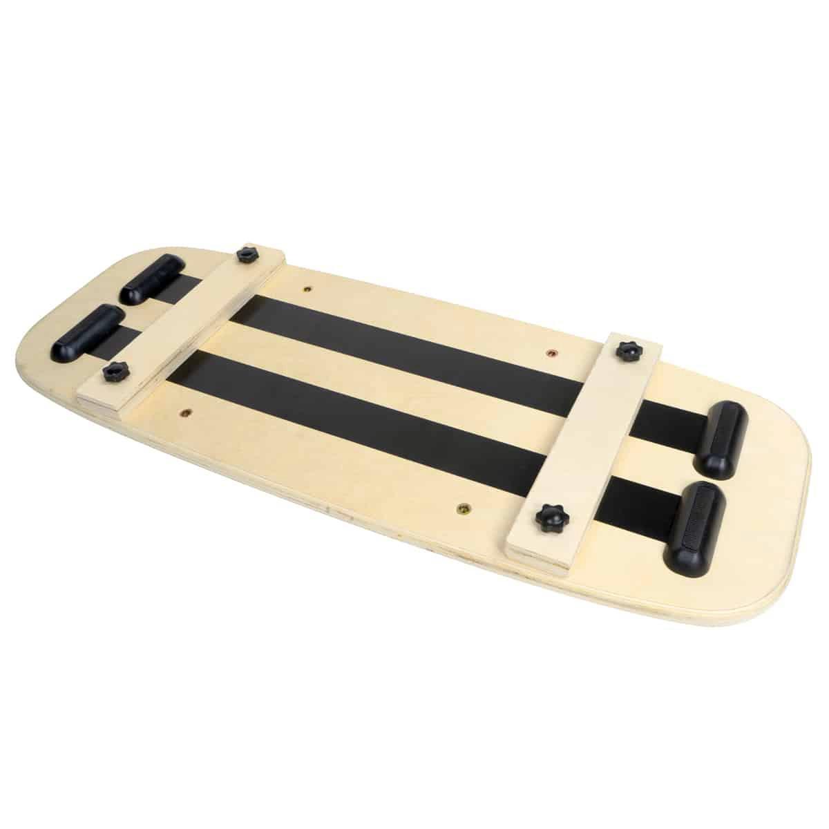 GladiatorFit  Balance board planche d’équilibre en bois avec rouleau 