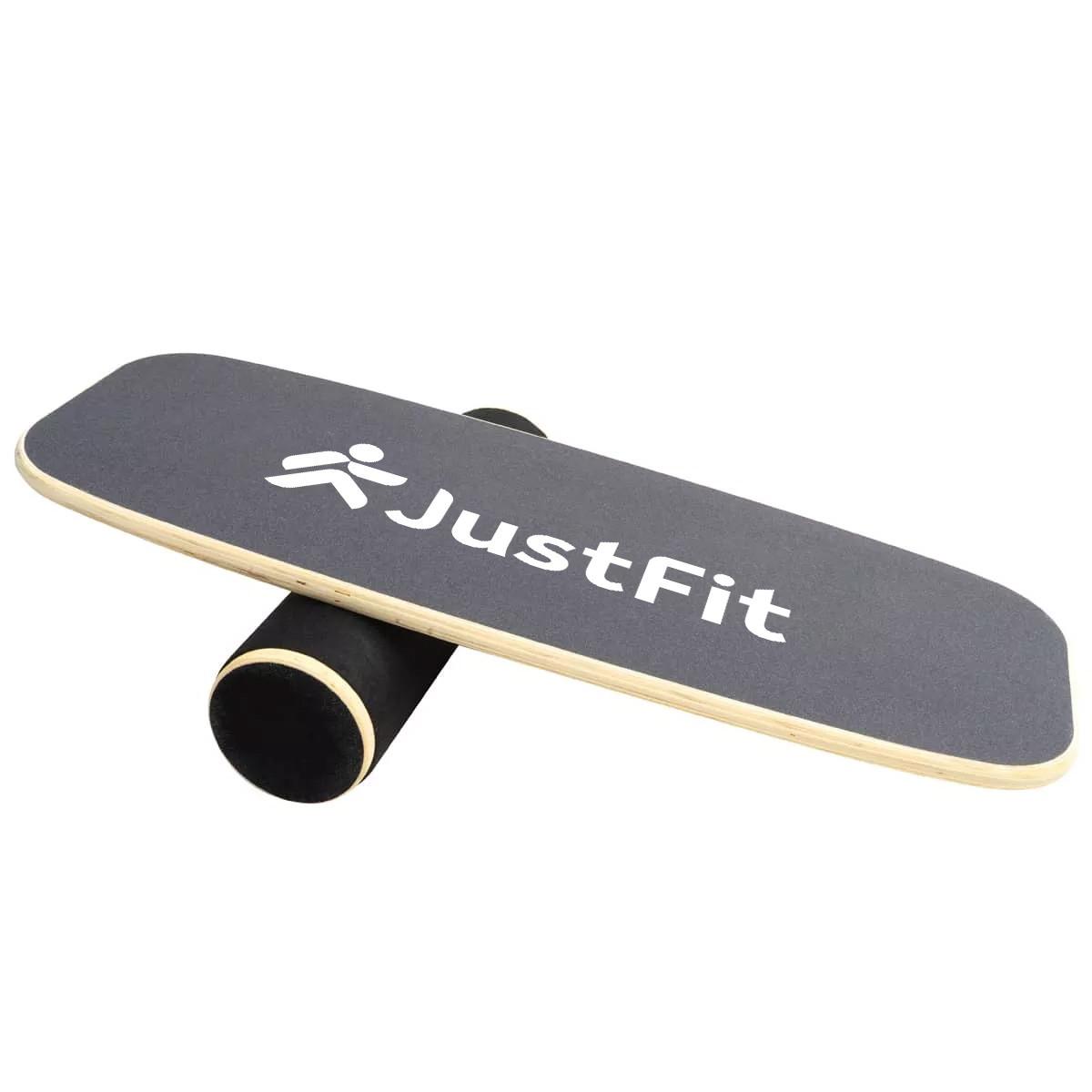 GladiatorFit  Balance Board Balancebrett aus Holz mit Rolle 