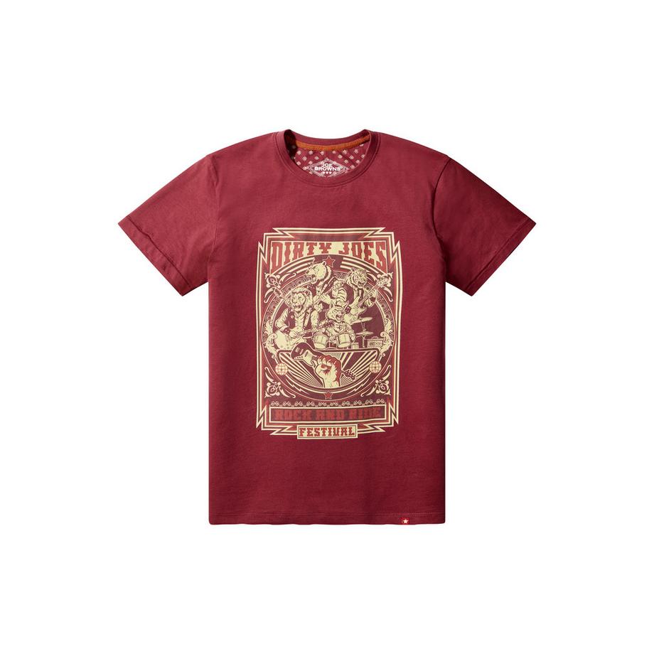 Joe Browns Graphic-T-Shirt mit Tierband-Poster-Print  