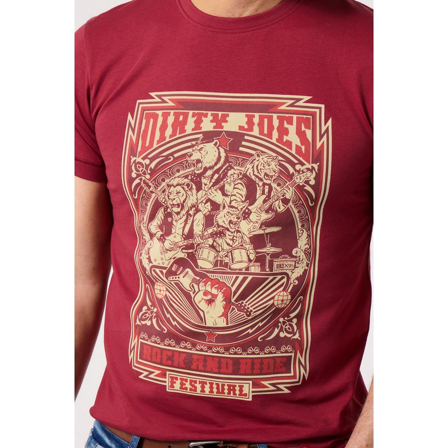 Joe Browns Graphic-T-Shirt mit Tierband-Poster-Print  
