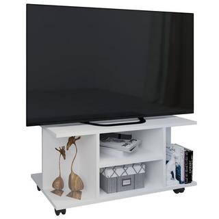 VCM Bois TV Lowboard Roulettes Meuble TV Table Console à roulettes Meubles Table TV Findalo  