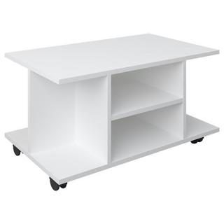 VCM Bois TV Lowboard Roulettes Meuble TV Table Console à roulettes Meubles Table TV Findalo  