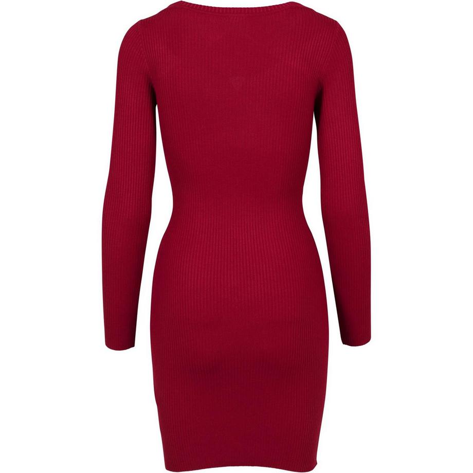 URBAN CLASSICS Robe à manches longues avec découpe  
