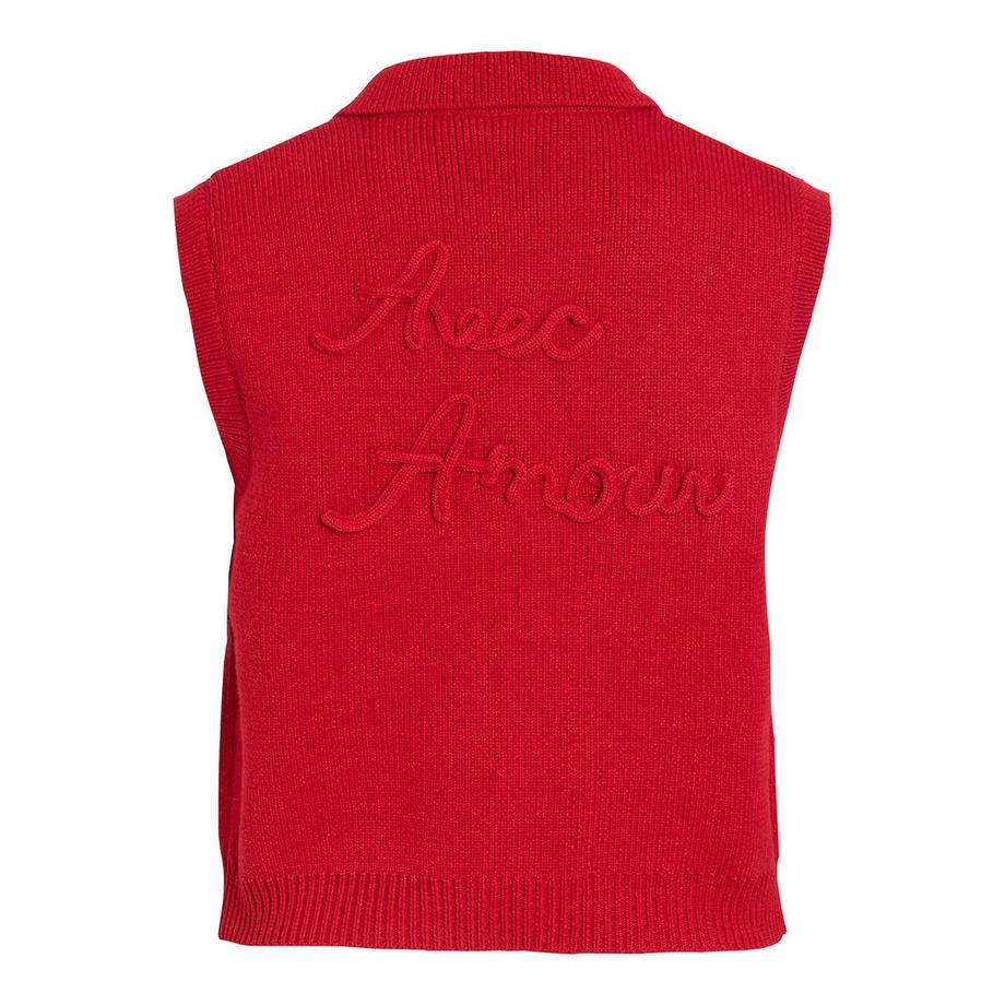 VILA Knit Vest mit Knopfverschluss  