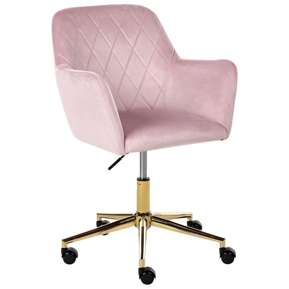 Chaise de bureau en Velours Moderne LELORIA