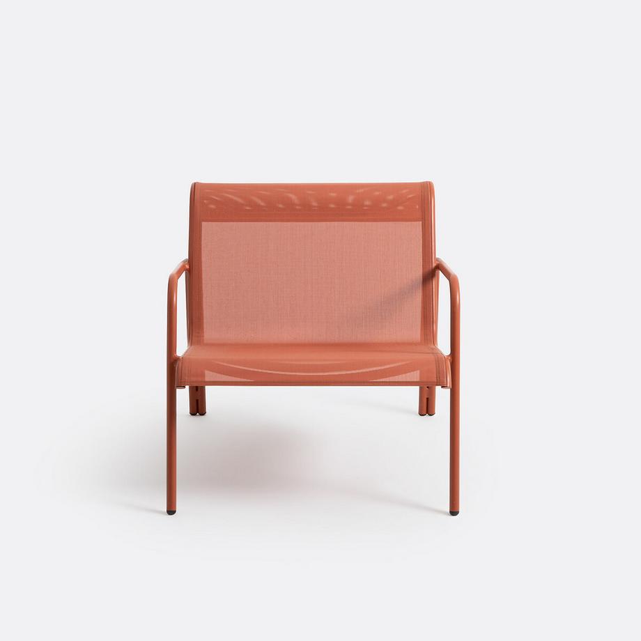 La Redoute Intérieurs Fauteuil bas de jardin aluminium et textilène Lysa  