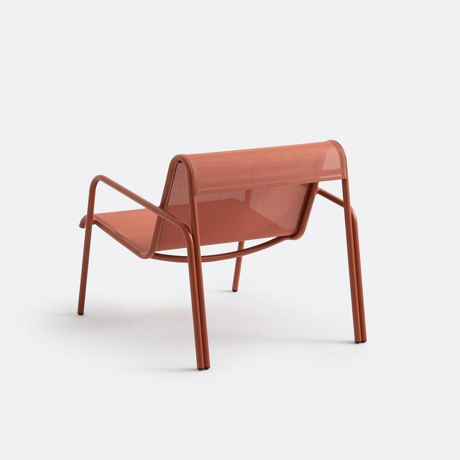 La Redoute Intérieurs Fauteuil bas de jardin aluminium et textilène Lysa  