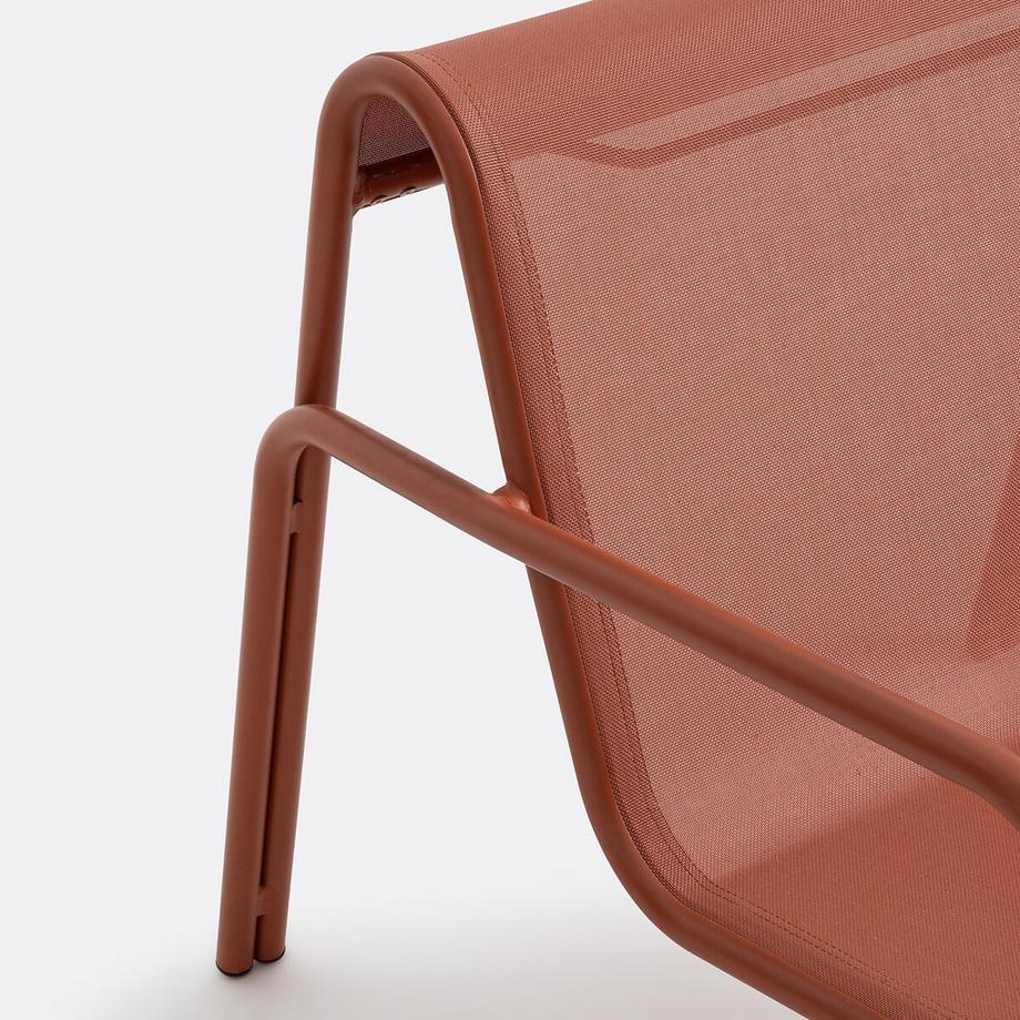 La Redoute Intérieurs Fauteuil bas de jardin aluminium et textilène Lysa  